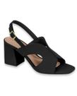 Sandalia Feminina Beira Rio Confortavel Salto Bloco Festa/Casual em H Nobuck Ref: 8436.238