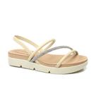 Sandália Feminina Beira Rio Rasteira Strass Tiras Rf 8387530 Sandália Feminina Beira Rio Rasteira Strass Tiras Rf 8387530