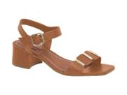 Sandália feminina bottero 356712 em couro salto bloco 5cm