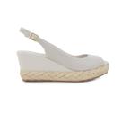 Sandália Feminina Bottero Anabela Slingback Off White - 3557