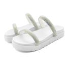 Sandália Feminina Chinelo Papate Colorida Slide Strass Plataforma