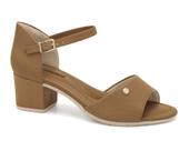 Sandália Feminina Comfortflex Salto Bloco Calcanhar 2557405