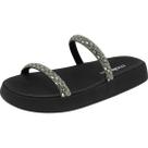 Sandália Feminina Conforto Flatform Papete Tendência Moleca