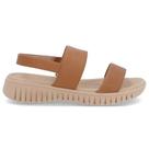 Sandália Feminina Couro Legítimo Plataforma Usaflex UC210040