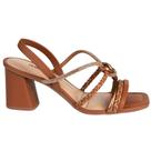 Sandalia Feminina Dakota Com Strass Salto Medio Confortavel