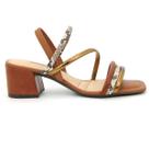 Sandalia Feminina Dakota Y8291 Salto Alto Quadrado Elastico