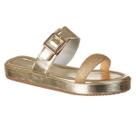 Sandalia Feminina Estilo Papete Com Brilho Fivela Ajustavel