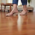 Sandália Feminina Fivela Casual Clássica Salto Médio Grosso Bloco Sandália Feminina Fivela Casual Clássica Salto Médio Grosso Bloco