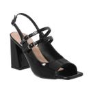 Sandália Feminina Fivela Confortável Retro Boneca Salto Alto