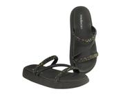 Sandália Feminina Flatform Brilhosa Moleca 5469121S