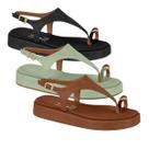 Sandália Feminina Flatform Detalhe Dedo Vizzano 6506.127 - Verde - 37