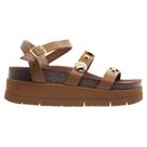 Sandália Feminina Flatform Moleca 5513.104 Marrom
