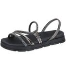 Sandália Feminina Flatform Papete Moderna Conforto Moleca