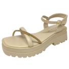 Sandália Feminina Flatform Tira Strass Conforto Ramarim Sandália Feminina Flatform Tira Strass Conforto Ramarim