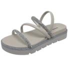 Sandália Feminina Flatform Tira Strass Moderna Via Marte Sandália Feminina Flatform Tira Strass Moderna Via Marte