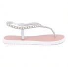 Sandália Feminina Flor De Griffe Chinelo De Dedo Com Strass Casual Dia Dia Verão