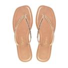 Sandália Feminina Godiva De Dedo Pedraria Ajustável Floather Cobre