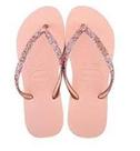 sandalia feminina havaianas rosa com gliter 35