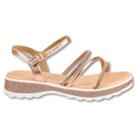 Sandalia Feminina Infantil Plataforma Molekinha 2361.205 Metalizado