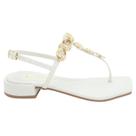 Sandália Feminina Juliana Amaral SP1521 - Off White Sandália Feminina Juliana Amaral SP1521 - Off White