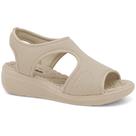 Sandália Feminina Lycra Almond Comfortflex 2486406-1