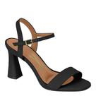 Sandalia Feminina Moda Conforto Salto Grosso Fivela Casual