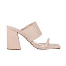 Sandália Feminina Moda Karina Salto Alto Grosso 9cm