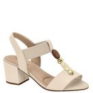 Sandália Feminina Modare Salto Baixo Grosso Conforto 7109465 - Creme Napa - 39 Sandália Feminina Modare Salto Baixo Grosso Conforto 7109465 - Creme Napa - 39