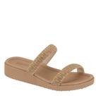 Sandália Feminina Moleca Conforto Strass Brilho 5508.100