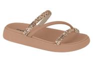 Sandalia feminina moleca papete glitter 5469.121 flatform