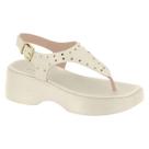 Sandália Feminina Moleca Plataforma Tratorada Tachas Original -