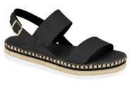 Sandália Feminina Moleca Tiras Largas Estilo Boho Casual Conforto