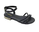 Sandalia Feminina Molekinha Tiras Salto 2cm 28 ao 36 Novo