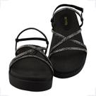 Sandália Feminina Papete Chinelo Macio Strass