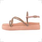 Sandália Feminina Papete Chinelo Plataforma Macio Strass