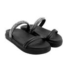 Sandália Feminina Papete Flat Brilho Strass Anatomic Sandália Feminina Papete Flat Brilho Strass Anatomic