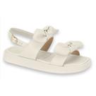 Sandalia Feminina Papete Laço Conforto Moleca 5506106