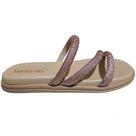 Sandália Feminina Papete Mini Shine Glitter 848810 Beira Rio