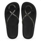 Sandalia Feminina papete Strass Brilhos Moleca Flat Leve 5509.101 Sandalia Feminina papete Strass Brilhos Moleca Flat Leve 5509.101