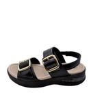 Sandália Feminina Piccadilly Anabela REF: 599003 NAPA STRECH-VERNIZ