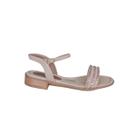 Sandalia feminina piccadilly casual de salto baixo