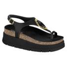 Sandália Feminina Plataforma Pedraria Conforto Moleca 5513.110 - Avelã - 36