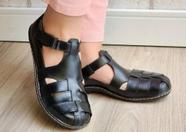 Sandália Feminina Preta Trançada Tm 36