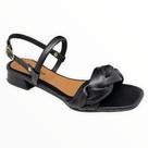 Sandalia Feminina Quadrada Salto Baixo Festa Casual Premium