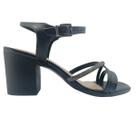 Sandalia feminina ramarim 2431204 salto bloco liso 7,5 centimetros Sandalia feminina ramarim 2431204 salto bloco liso 7,5 centimetros