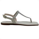 Sandalia Feminina Rasteira Moleca Strass Classica 5491.109