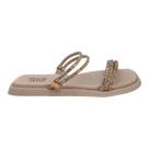 Sandalia feminina rasteira strass - ref kx2327-1