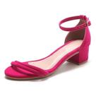 Sandália Feminina Salto 4,5cm Bloco Grosso Colors Moda Casual Atemporal JCL STORE