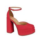 Sandalia Feminina Salto Alto Grosso Pink Gloss Vizzano