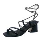 Sandalia Feminina Salto Baixo Strass Ramarim 2328204